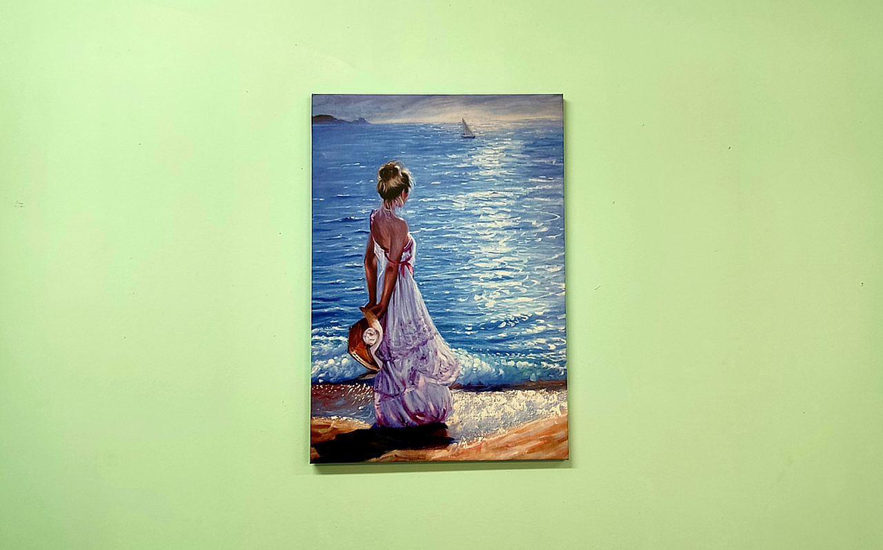 Интерьерная УФ печать на холсте репродукции картины Винсент Ромеро Редондо «Море»