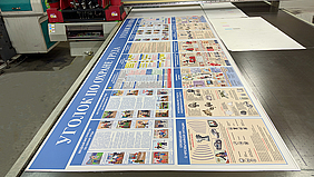 Прямая УФ печать информационных стендов по технике безопасности на ПВХ в типографии «Арт Полиграфия»